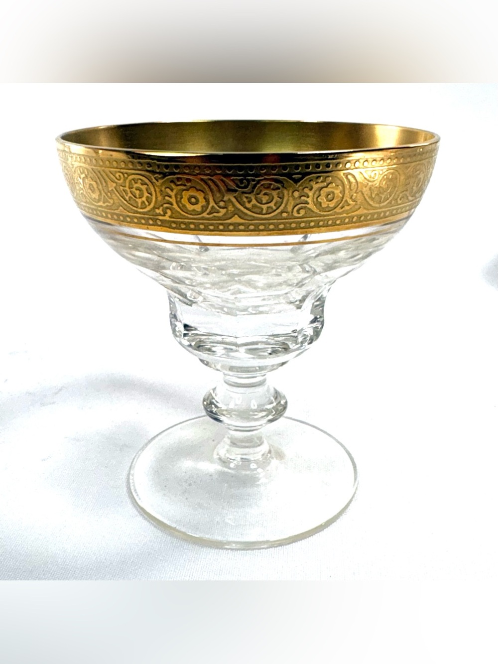 Vintage Theresienthal Concord Crystal Cordial Glasses Set of 6 - 24k Gold Minton